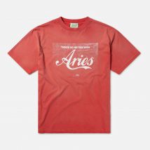 ARIES Sunbleached Cola Cotton-Jersey T-Shirt - M