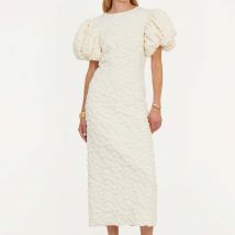 ROTATE Birger Christensen Textured Cloqué Midi Dress - DK 40/UK 12