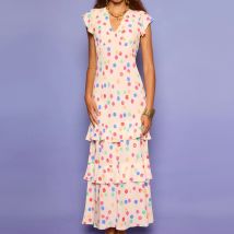 RIXO Meena Shell-Print Crepe Maxi Dress - UK 6