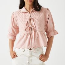 Seventy + Mochi Heidi Quilted Cotton Blouse - XL