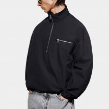MKI Seersucker Quarter-Zip Jacket - L