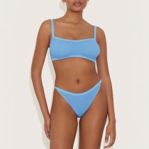 Hunza G Tyler Stretch-Seersucker Bikini