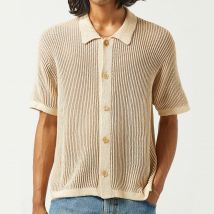 Corridor Plated Striped Cotton-Knit Shirt - XL