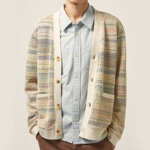Corridor Rainbow Cotton-Blend Cardigan - S