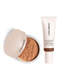 Laura Mercier Mini Translucent Loose Setting Powder Ultra Blur and Tinted Moisturiser Natural Dewy SPF 30 Duo (Various Shades) - 6N Umber