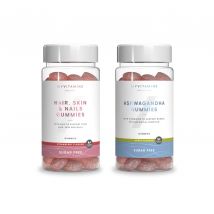 Myvitamins Sugar Free Gummies Bundle - Sugar Free Ashwagandha Gummies, Apple - Sugar Free Hair, Skin & Nails, Strawberry