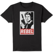 Star Wars Han Solo Rebel Unisex T-Shirt - Black - 4XL