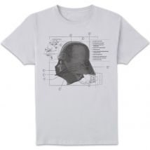 Star Wars Mask Diagram Unisex T-Shirt - White - M