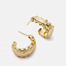 Daisy London Amulet Bobble Hoop 18k Gold-Plated Earrings