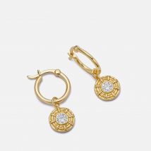 Daisy London Apollo Sparkle 18k Gold-Plated Drop Earrings