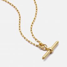 Daisy London Amulet T-Bar 18k Gold-Plated Necklace