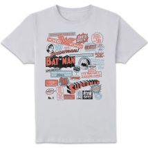 DC Comics Justice League Retro Unisex T-Shirt - White - S