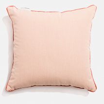 Business & Pleasure Small Square Throw Pillow - Rivie Pink