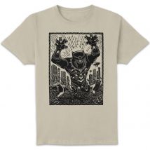Marvel Black Panther Line Art Unisex T-Shirt - Cream - XXL