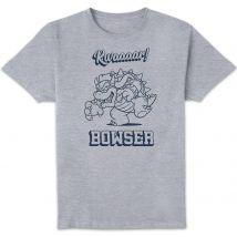 Nintendo Super Mario Bowser Rwaaar Unisex T-Shirt - Grey - M
