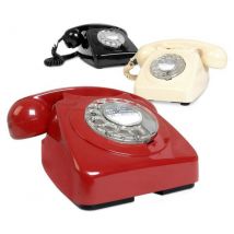 Retro Telephones - One Size - Red