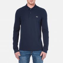 Lacoste Men's Classic Long Sleeved Polo Shirt - Navy - 6/XL