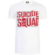 Suicide Squad Herren Line Up Logo T-Shirt - Weiß - S