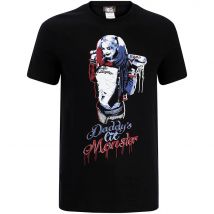 Suicide Squad Men's Harley Quinn Daddy's Lil Monster T-Shirt - Schwarz - L