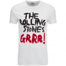 Rolling Stones Men's Logo GRRR! T-Shirt - White - S