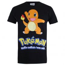 Pokemon Men's Charmander T-Shirt - Schwarz - XXL