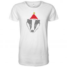 Badger with Santa Hat Men's T-Shirt - M