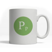 Alphabet Letter Mug - P-Pistachio