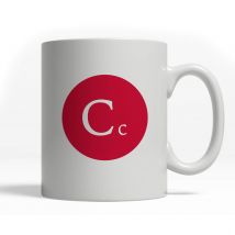 Alphabet Letter Mug - C-Crimson