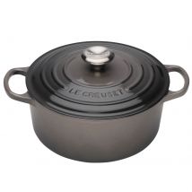 Le Creuset Signature Cast Iron Round Casserole Dish - 24cm - Flint