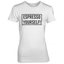 Espresso Yourself! Women's White T-Shirt - XXL - White