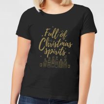Full Of Christmas Spirits Women's T-Shirt - Black - 3XL