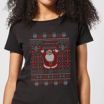 Merry Liftmas Women's T-Shirt - Black - 5XL