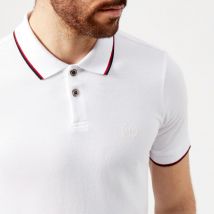 Armani Exchange Men's Tipped Polo Shirt - White - M