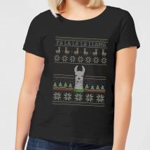 Fa La La La Llama Women's T-Shirt - Black - 3XL