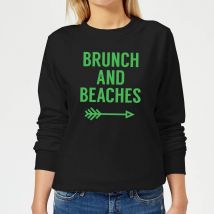 Brunch and Beaches Women's Sweatshirt - Black - 5XL
