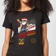 Santa Sleighs - Black Women's T-Shirt - 3XL