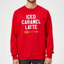 Iced Caramel Latte Sweatshirt - Red - S - Red