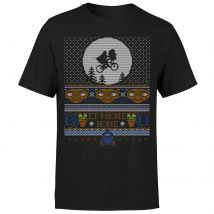 E.T Phone Home Männer Weihnachts T-Shirt - Schwarz - XXL