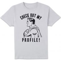 DC Comics Superman Check Out My Profile T-Shirt - Weiß - 3XL