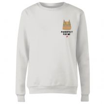 Purrrfect Fur Me Women's Sweatshirt - White - M - White