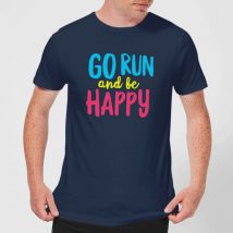 Go Run And Be Happy T-Shirt - Navy - M - Navy