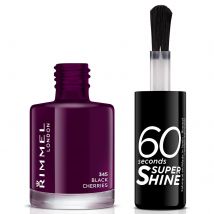 Rimmel 60 Seconds Super Shine Nail Polish 8 ml (verschiedene Farbtöne) - Black Cherries