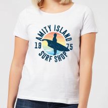 T-Shirt Femme Les Dents de la mer - Amity Surf Shop - Blanc - XXL