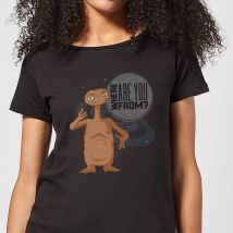 ET Where Are You From Damen T-Shirt - Schwarz - M