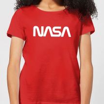 T-Shirt Femme NASA Worm Logotype - Rouge - L