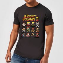 Street Fighter 2 Pixel Characters Mens T-Shirt - Schwarz - XL
