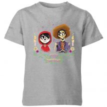 Coco Miguel Und Hector Kinder T-Shirt - Grau - 9-10 Jahre