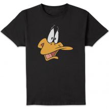 Looney Tunes Daffy Duck Gesicht Herren T-Shirt - Schwarz - 3XL