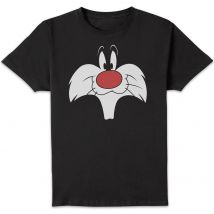 Looney Tunes Sylvester Big Face Men's T-Shirt - Black - 3XL