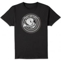 Looney Tunes That's All Folks Schweinchen Dick Herren T-Shirt - Schwarz - 4XL